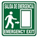 GS-105 SEÑALAMIENTO DE SALIDA DE EMERGENCIA PUERTA DERECHA